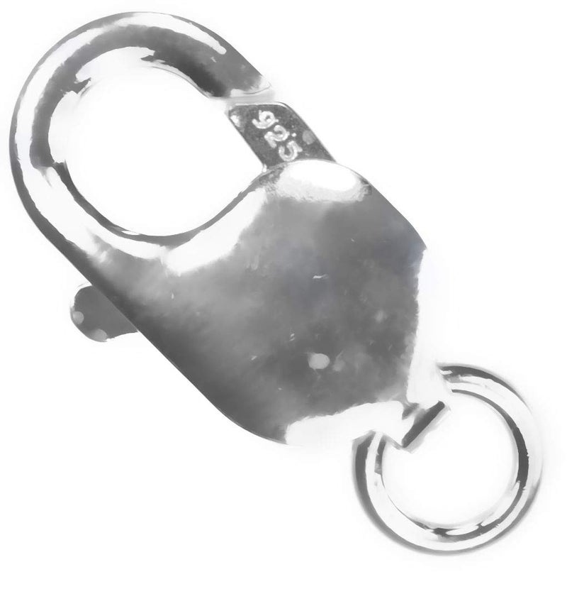 uGems Sterling Silver Lobster Clasp Very Extra Large 9x18mm (1) - Image 1